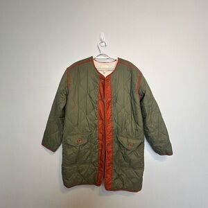 Oversized Copper Key Quilted Jacket. Size S.